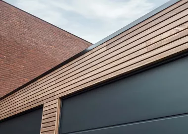 dubbele houten garage