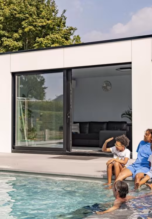 Poolhouse en Trespa